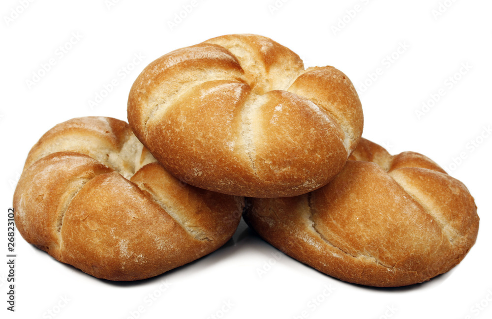 Bread isolated on white background Bread isolated on white background