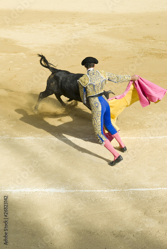 A bullfight in southern spain