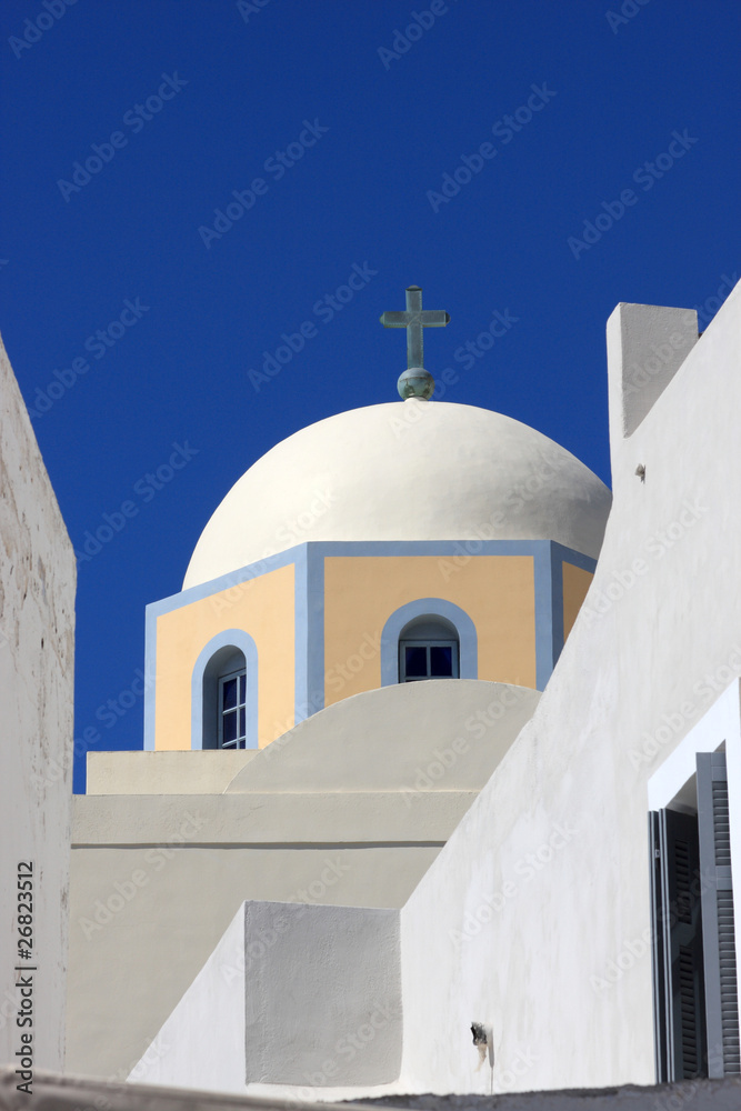 Dome of greek orthodox church