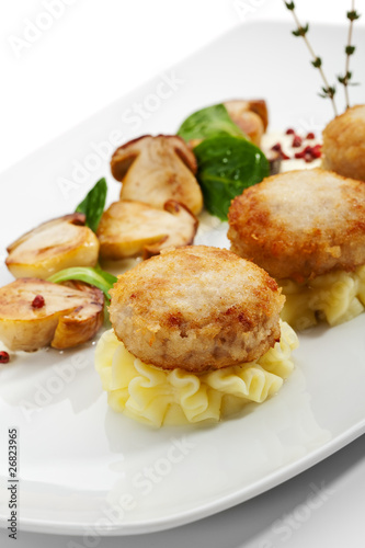 Chicken Breast Cutlet with Mushrooms