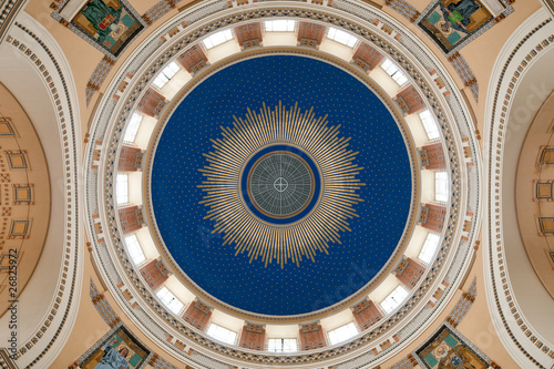 Bild auf Leinwand Otto Wagner Kirche Zentralfriedhof