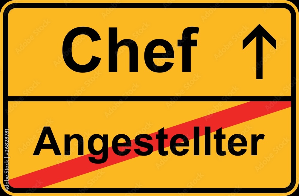Chef und Angestellter Chef und Angestellter