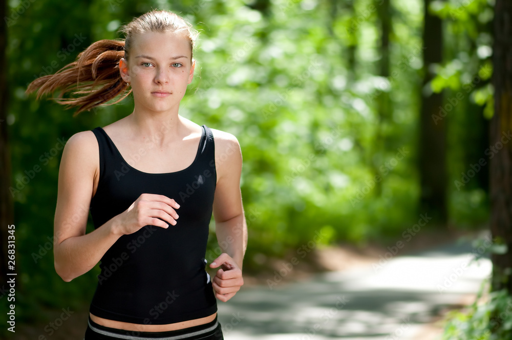 Running woman