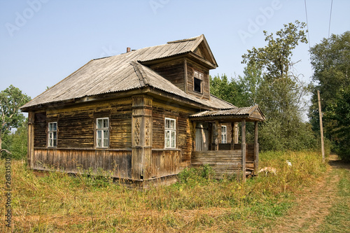 Old wooden house in village © Alexandr Blinov