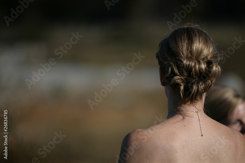 up do hair style wedding lady