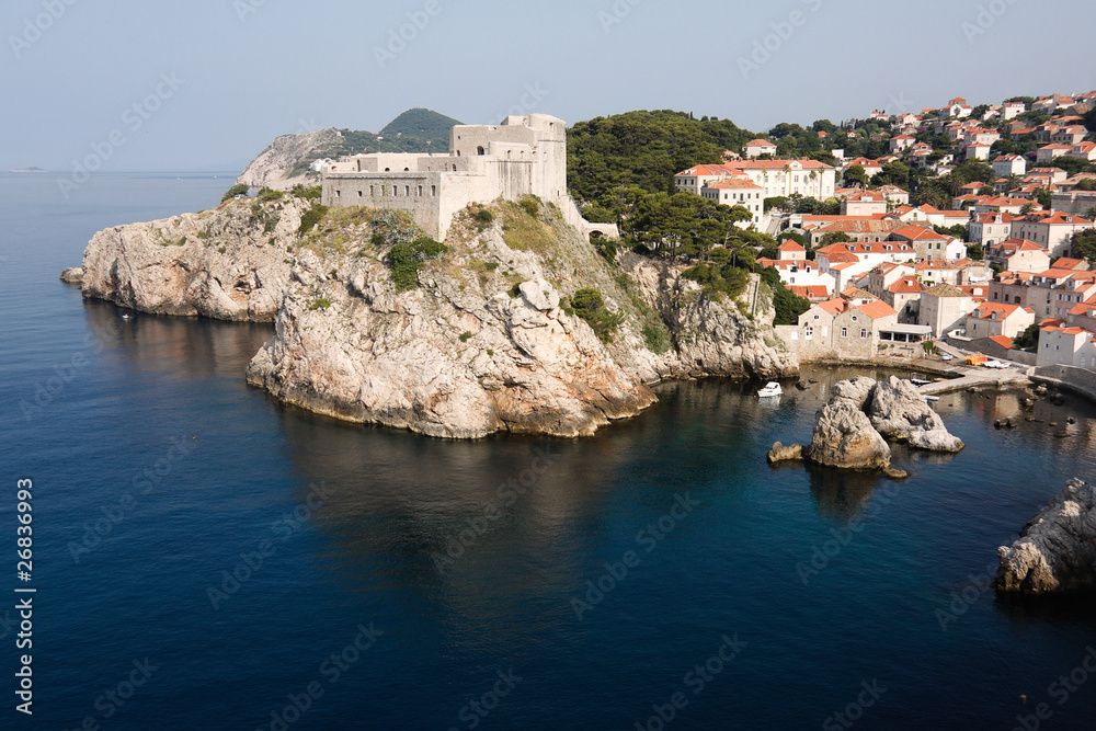 Fortress On A Cliff In Dubrovnik