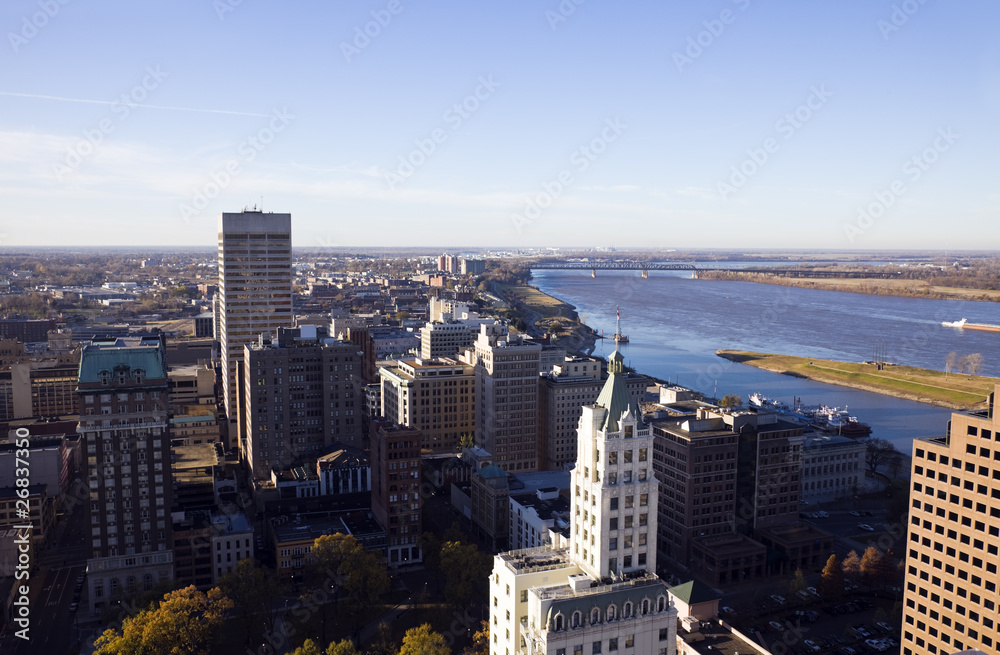 Naklejka premium Aerial Memphis