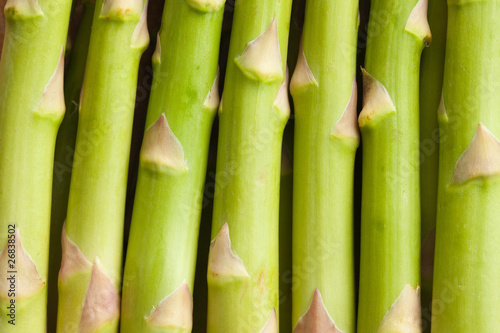 detail of fresh green asparagus