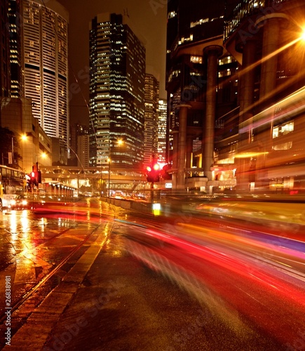 Fast moving cars at night © Nejron Photo