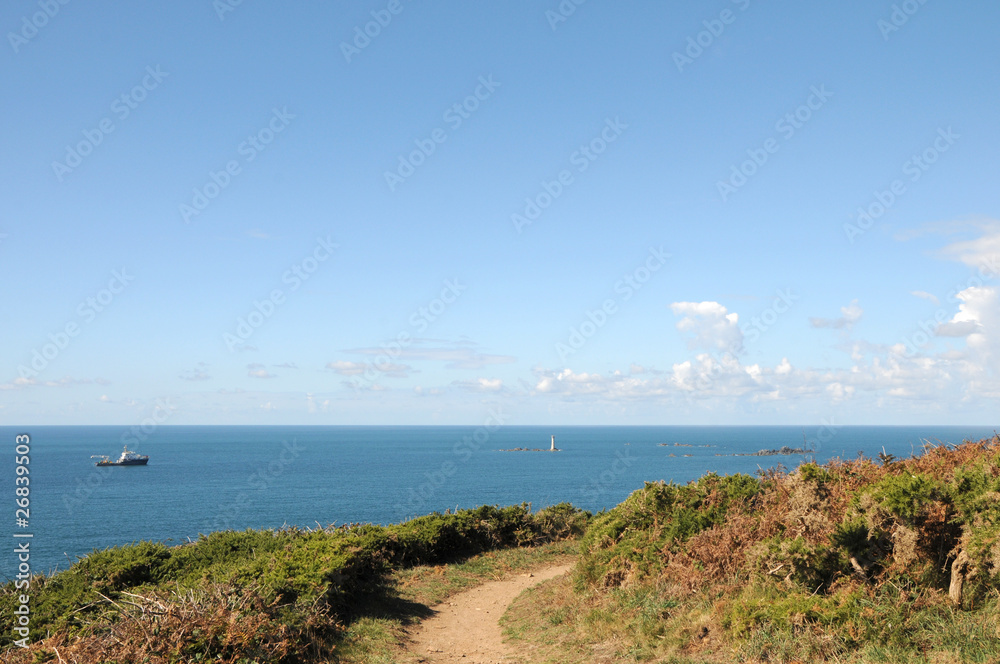 Coastal path near Portelet harbour, Guernsey