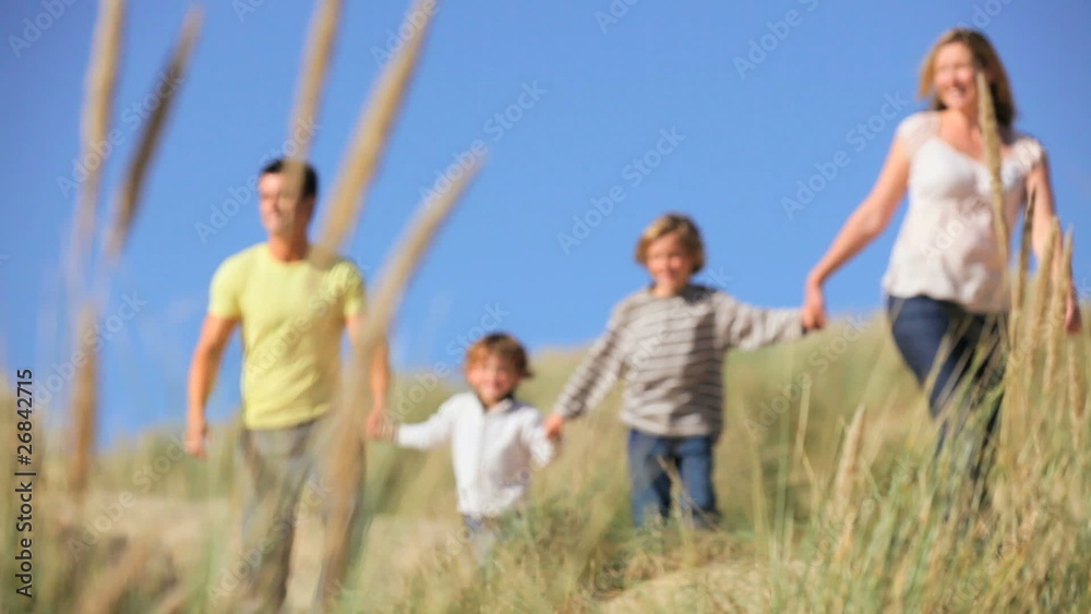 Family Enjoying Quiet Time Together Family Enjoying Quiet Time Together