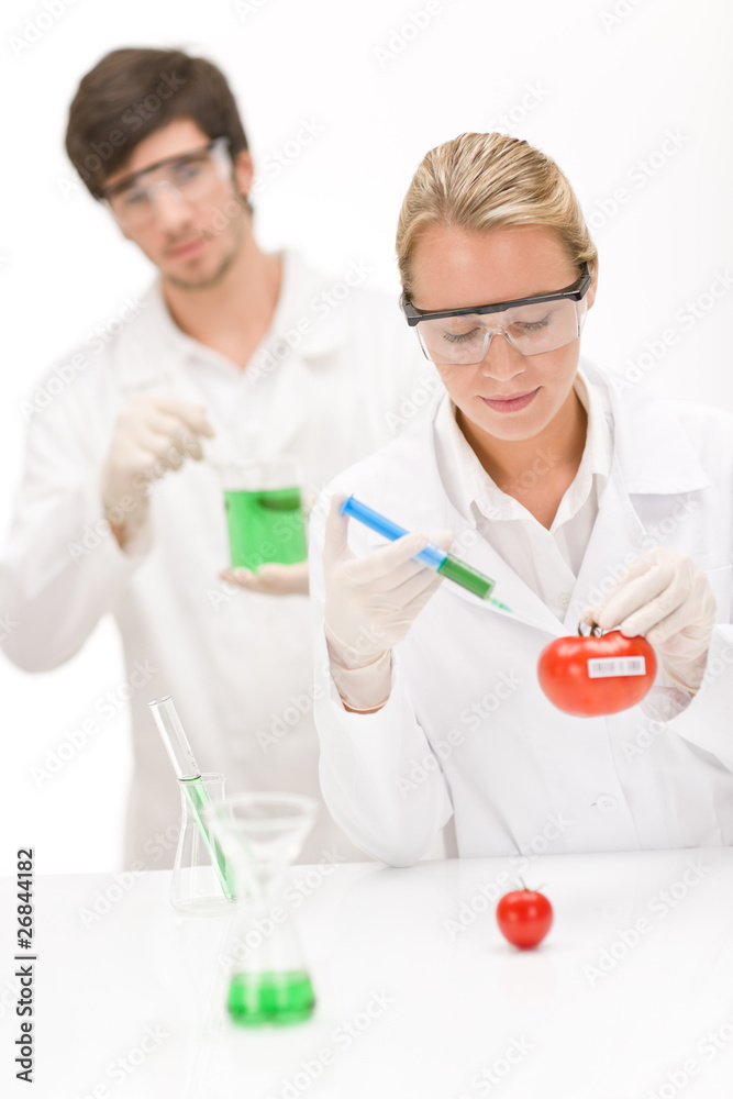 Genetic engineering - scientist in laboratory Genetic engineering - scientist in laboratory