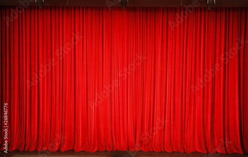 Obraz na płótnie Roter Vorhang im Theater w salonie