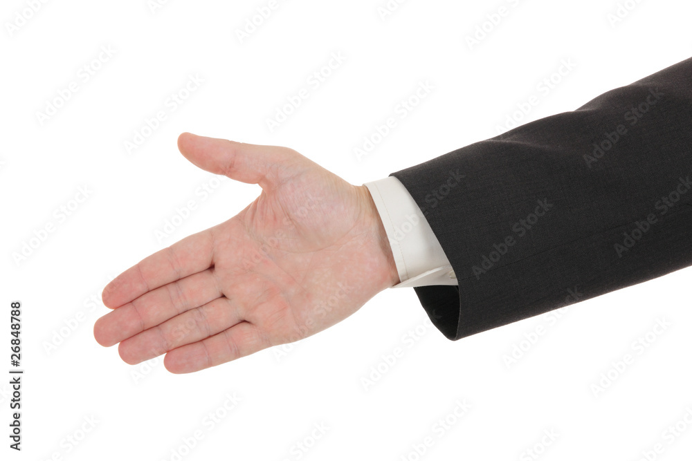 Welcome gesture , isolated on white background Welcome gesture , isolated on white background