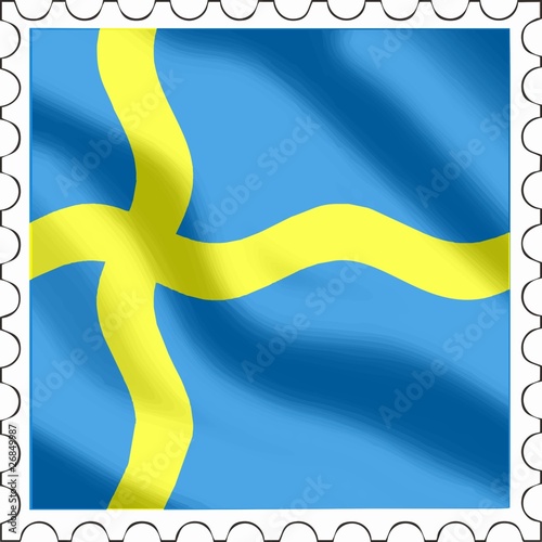 Briefmarke Schweden