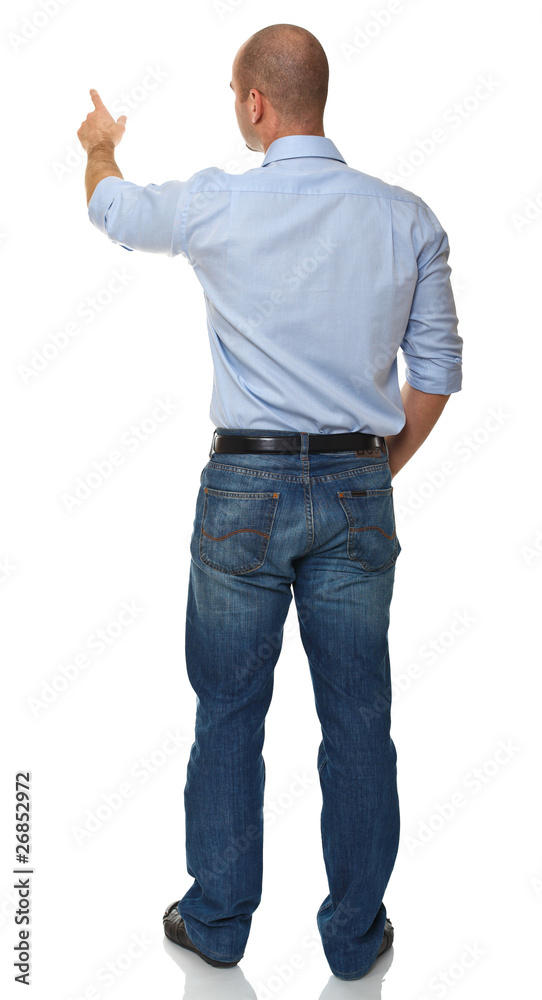 business man rear view business man rear view