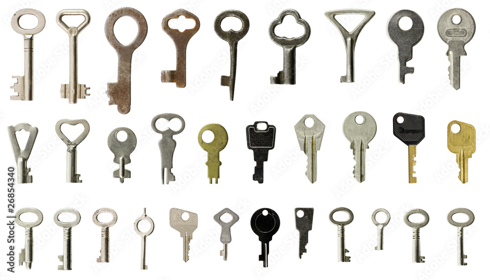 Set of old keys Set of old keys