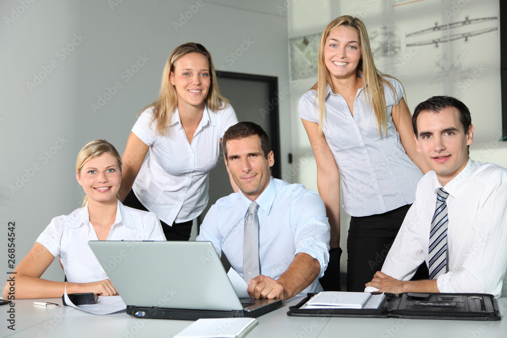 Group of business people meeting in the office Group of business people meeting in the office