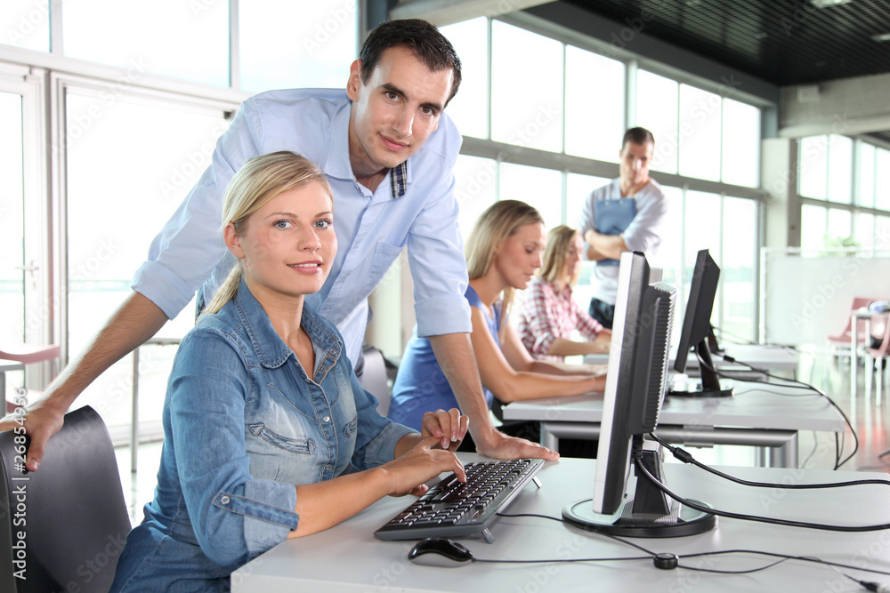 Group of people working in the office Group of people working in the office