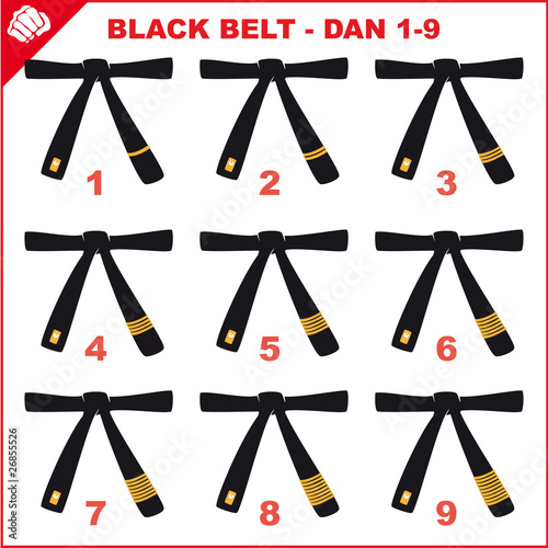 BLACK BELT-SIMBOL MARTIAL ARTS .