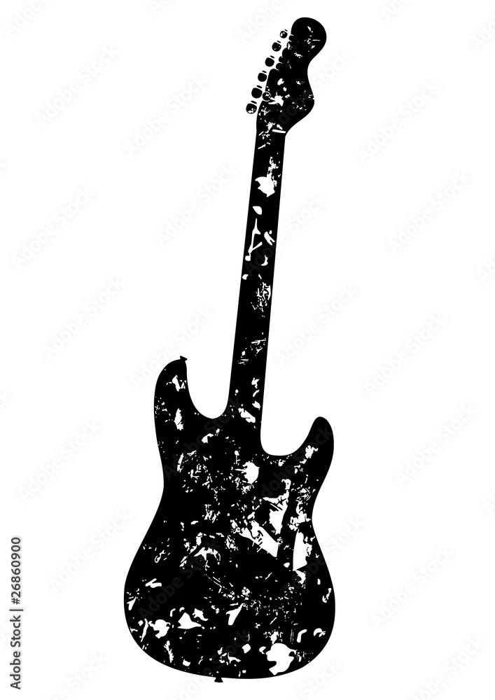 Obraz premium grunge styled guitar