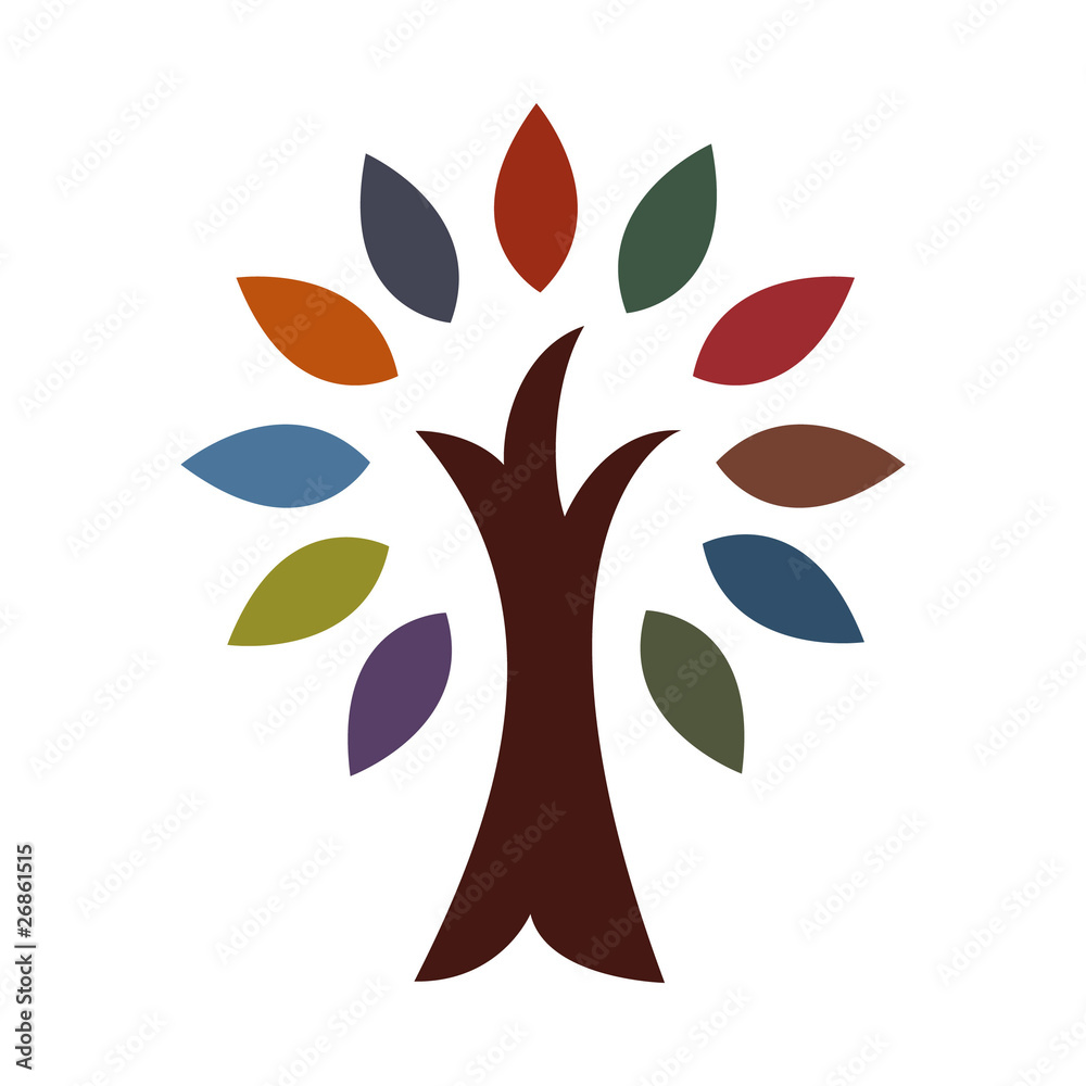 Obraz premium colored tree