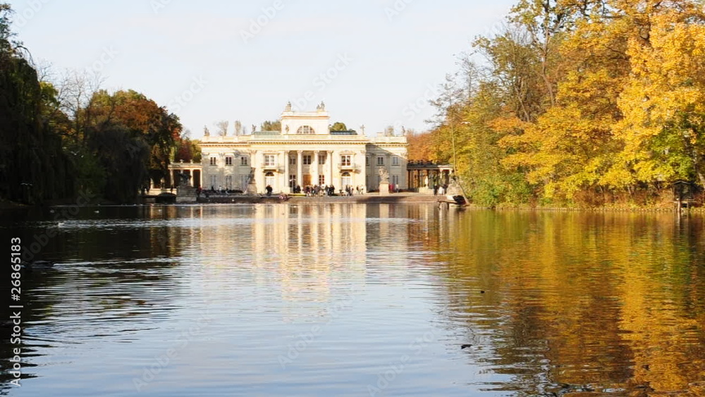 Royal Palace on the Water - Lazienki Park, Warsaw - Poland.