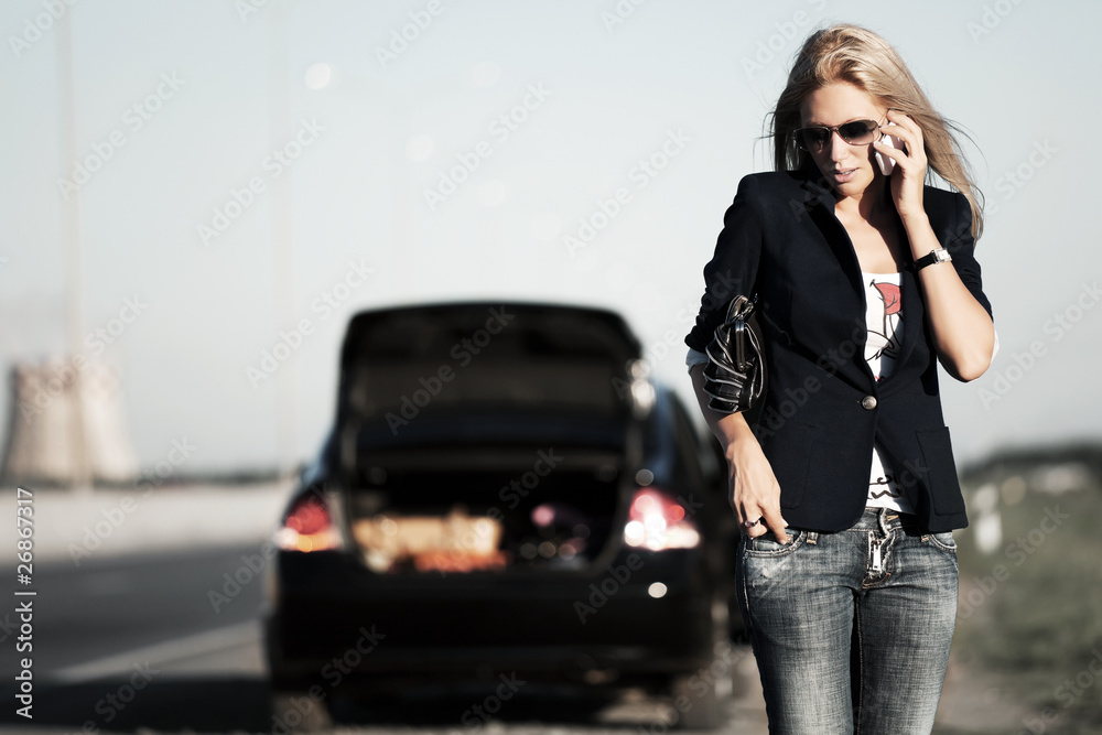 Troubles on the road. Troubles on the road.