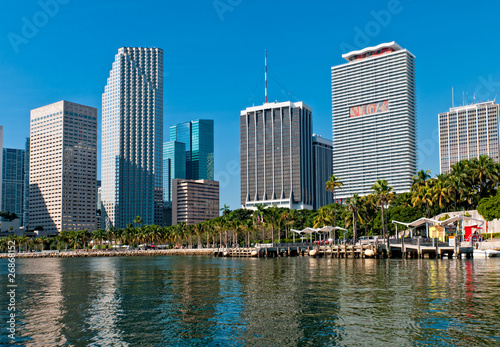 Miami Bayfront Park and downtown.