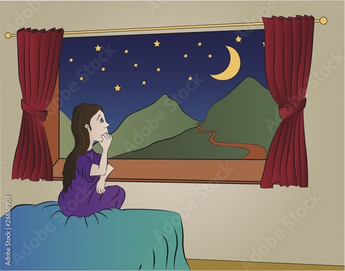 Little Girl Dreaming