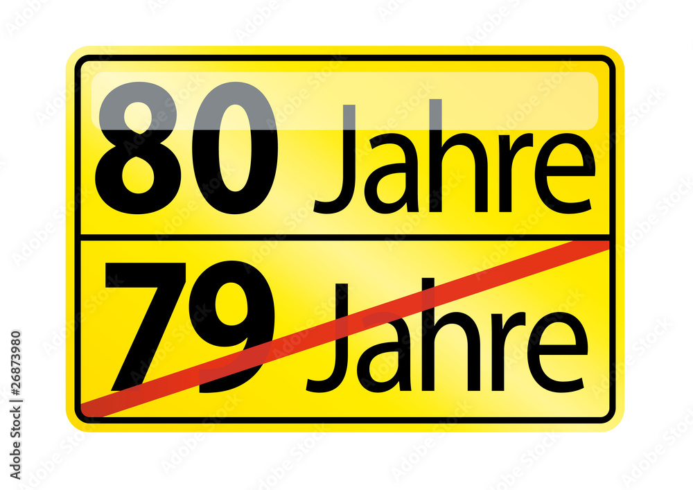 80 Jahre Stock-Illustration | Adobe Stock