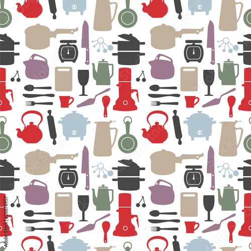 seamless kitchen pattern,vector illustration