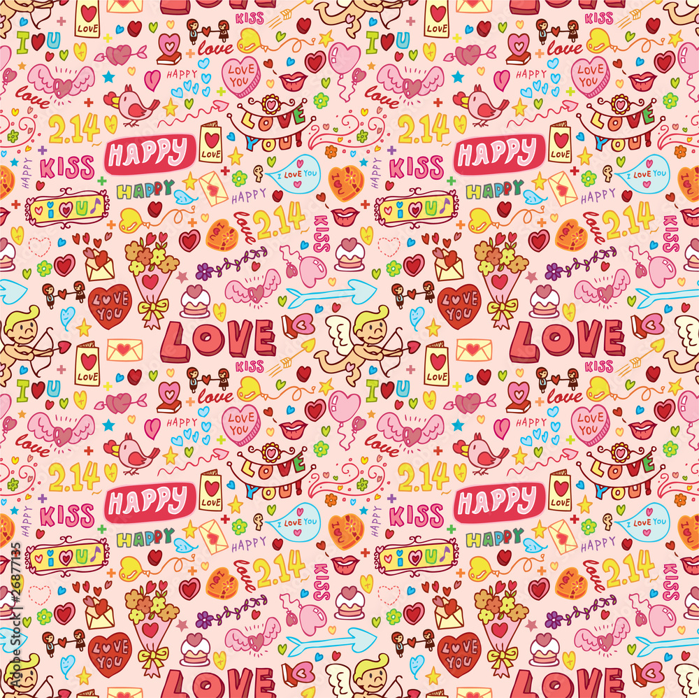 custom made wallpaper toronto digitalcute love element seamless pattern