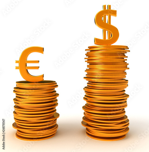 Advantage of US Dollar over Euro photo