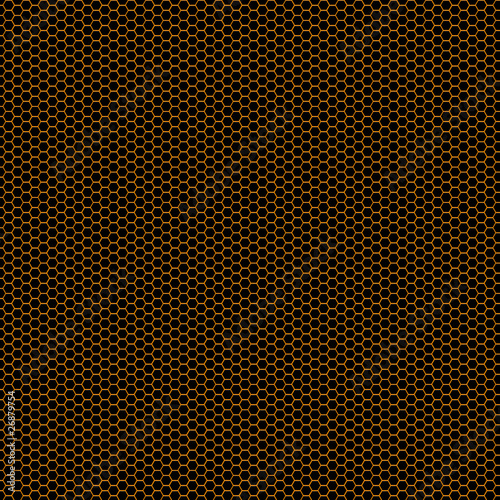 orange black honeycomb grid
