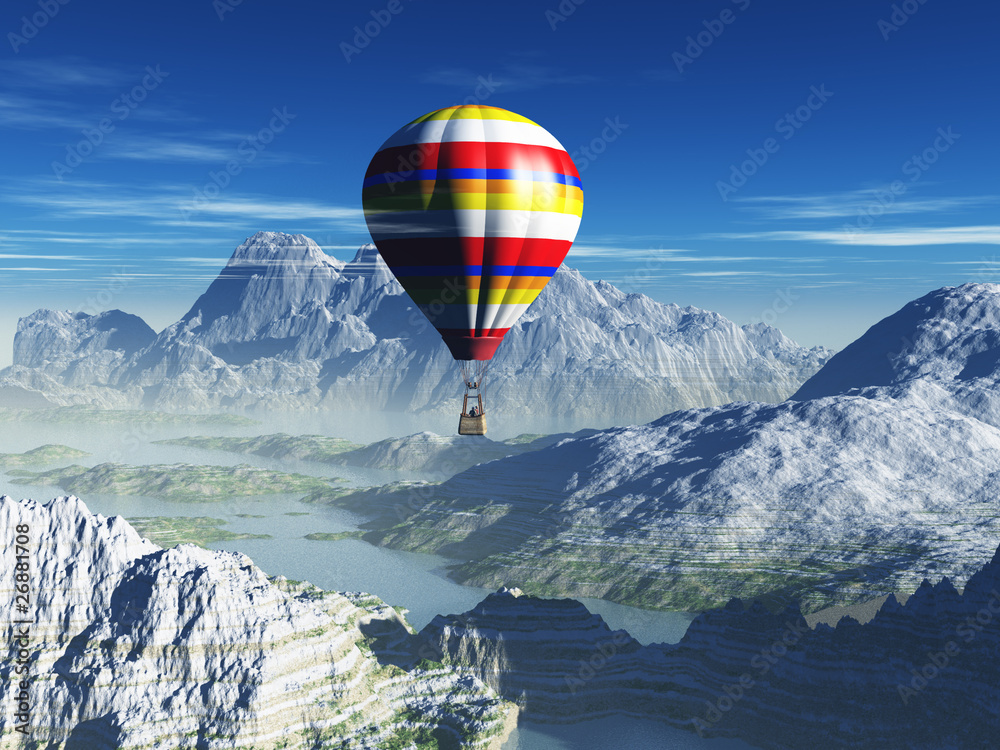 Fototapeta premium globo aerostático