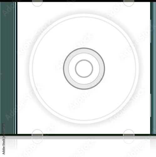 Vector realistic blank cd box