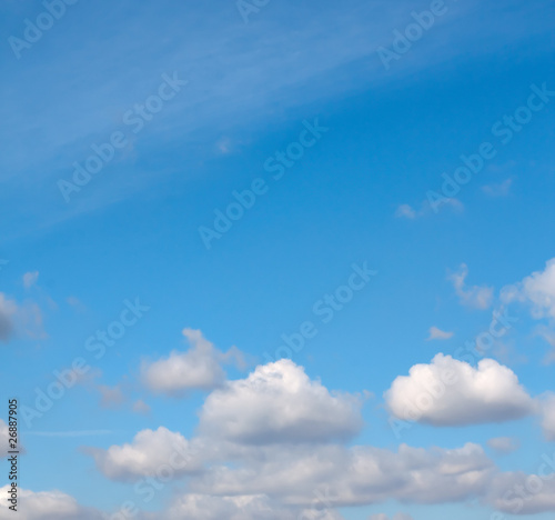 beautiful blue-sky with clouds