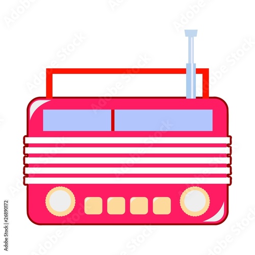 Retro-styled radio receiver