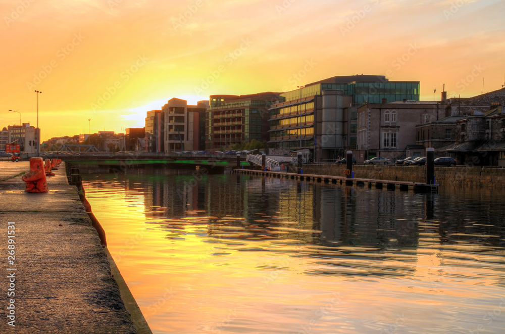 Cork city at sunset HDR - Ireland