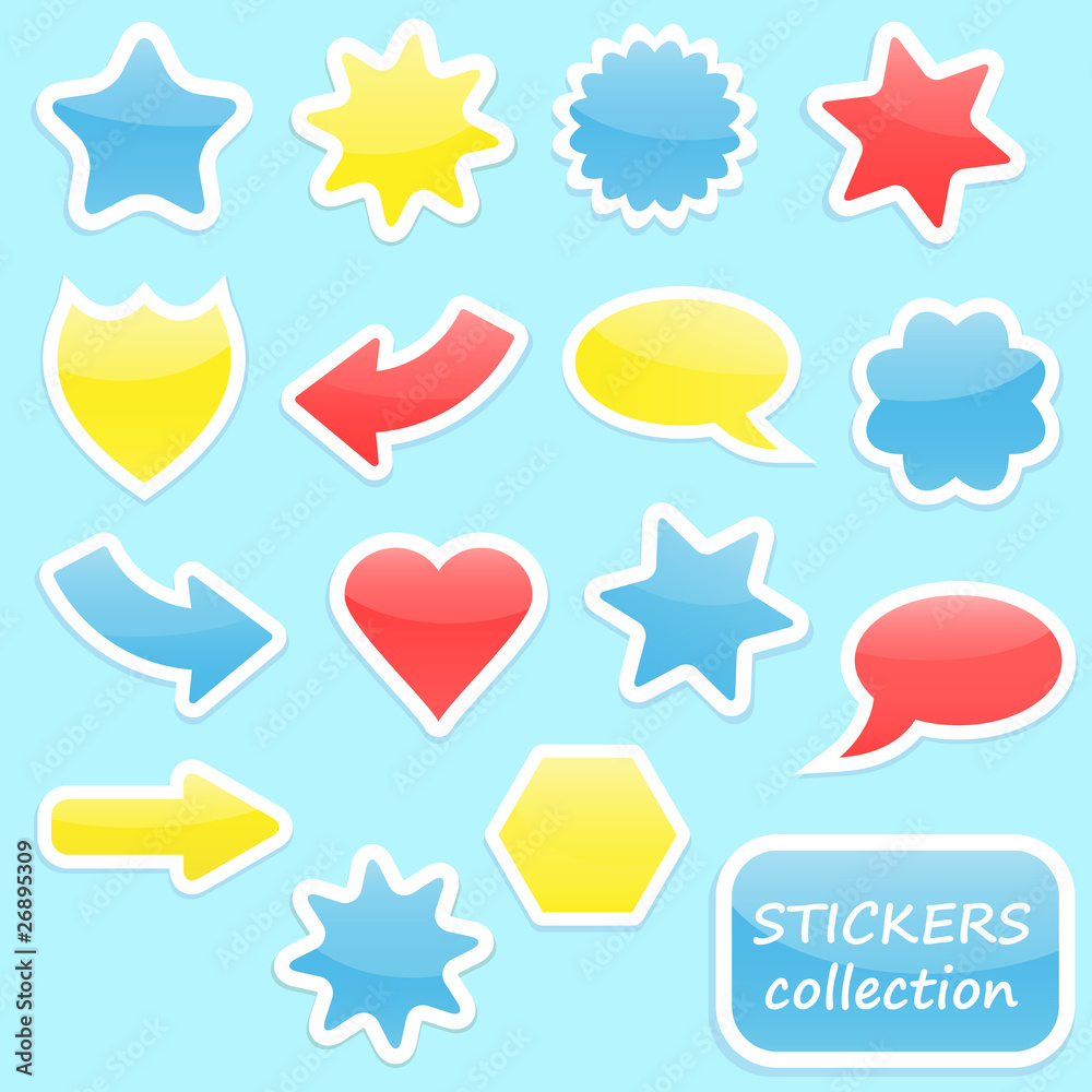 Colorful stickers collection Colorful stickers collection