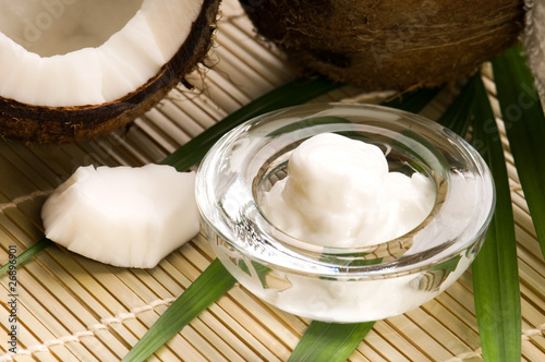 Coconut and coconut oil photo