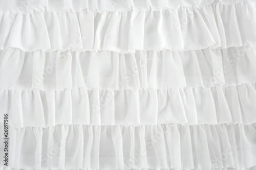 pleated skirt fabric fashion in white closeup