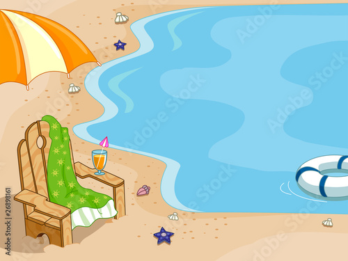 Beach Chair Background