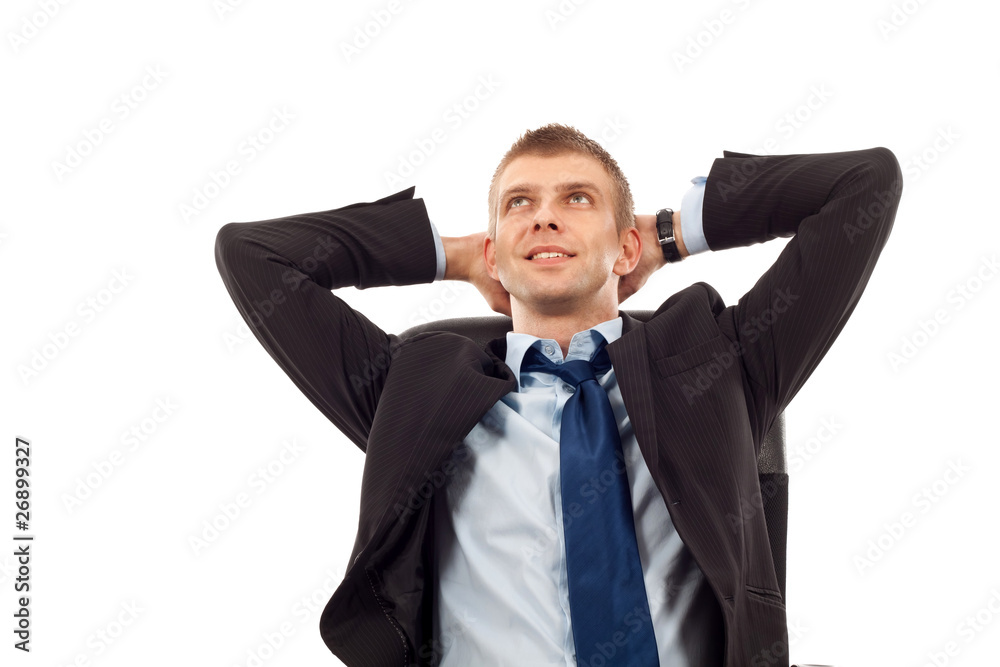 Relaxed business man Relaxed business man