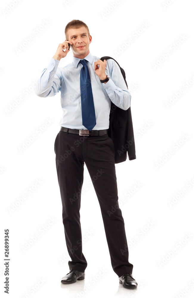 business man with mobile phone business man with mobile phone