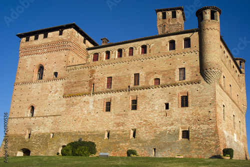 Castle of Grinzane Cavour in Piedmont region of Italy