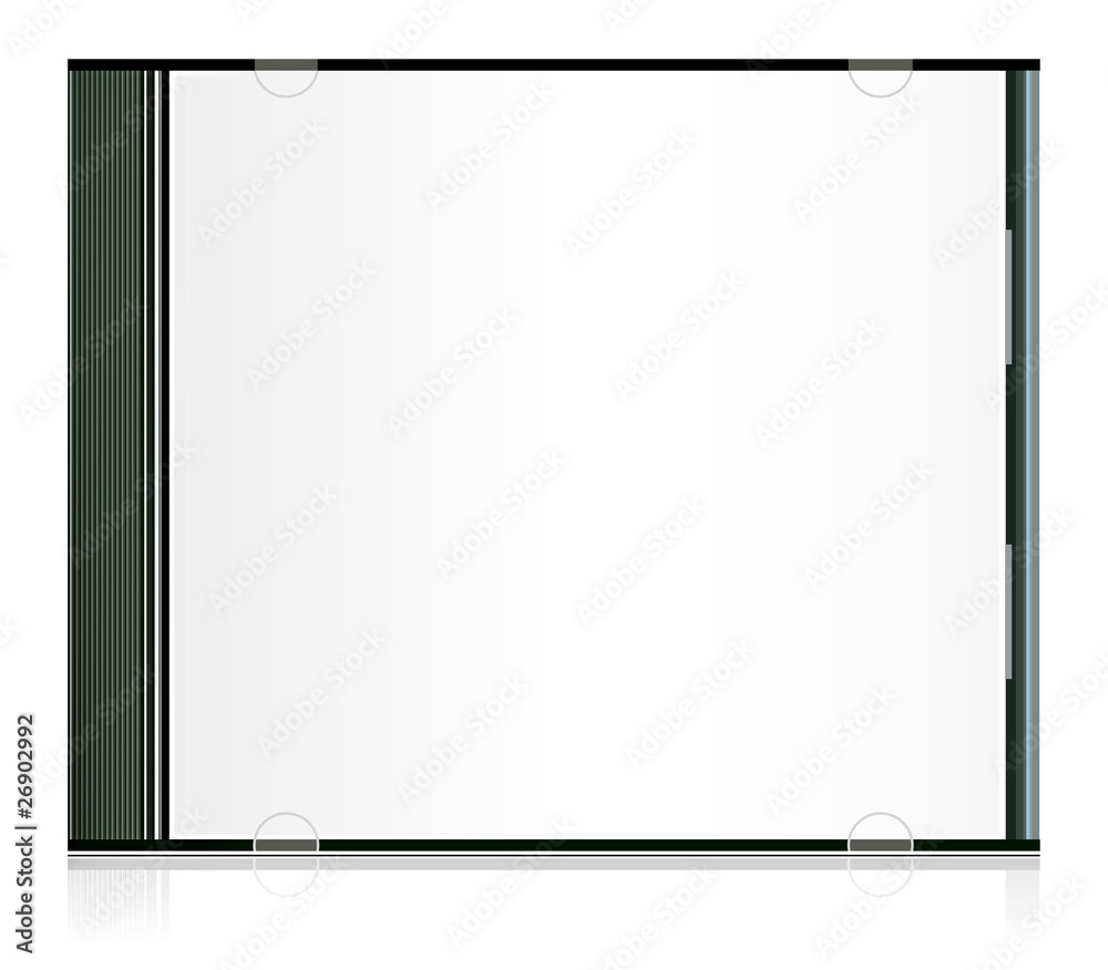 Vector blank cd box for your design Vector blank cd box for your design