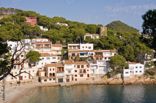 beautiful small village on the coast of Costa Brava, Spain © kubais