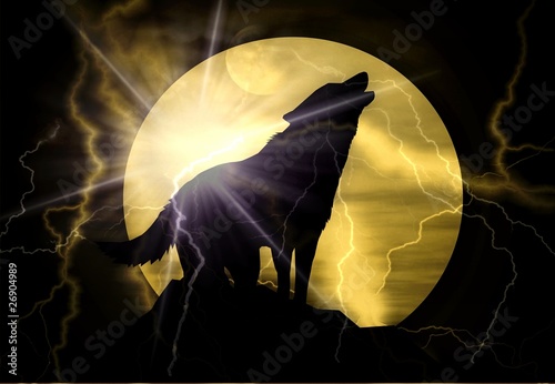 howling wolf photo